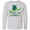 AC-Heather Grey, variant on Inktastic Port St. Lucie, Florida Happy Sea Turtle Long Sleeve Youth T-Shirt