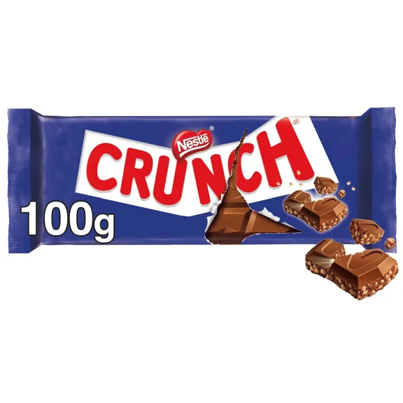 Nestle Crunch Chocolate Bar 100g/3.52oz (Pack of 3)