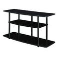 thumbnail image 2 of Convenience Concepts Designs2Go No Tools 3 Tier Wide TV Stand for TVs up to 46", Black/Black, 2 of 5