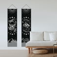 thumbnail image 4 of Pack of 2 Skull Moths & Eyes Tapestries Skull Eye Patter Vertical Bohemian Tapestry Mystical Bohemianl Tassel Tapestry Wall Hanging for Bedroom Living Room Home 13 x 51 Inch, 4 of 9