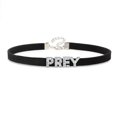 thumbnail image 1 of Collar de papá con letras de diamantes de imitación, gargantilla de cuero suave negro, joyería Sexy para el cuello de fiesta, Collar con nombre personalizado, regalo DIY, 1 of 4