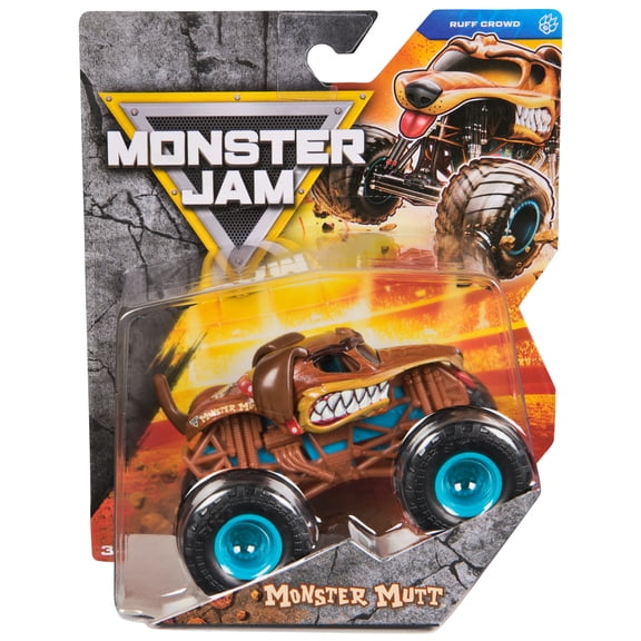 Monster Jam, Monster Mutt 1:24 Scale Die-Cast Monster Truck Vehicle, for Ages 3 and up
