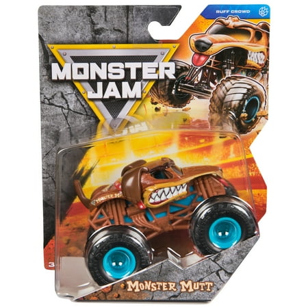 Monster Jam, Monster Mutt 1:24 Scale Die-Cast Monster Truck Vehicle, for Ages 3 and up