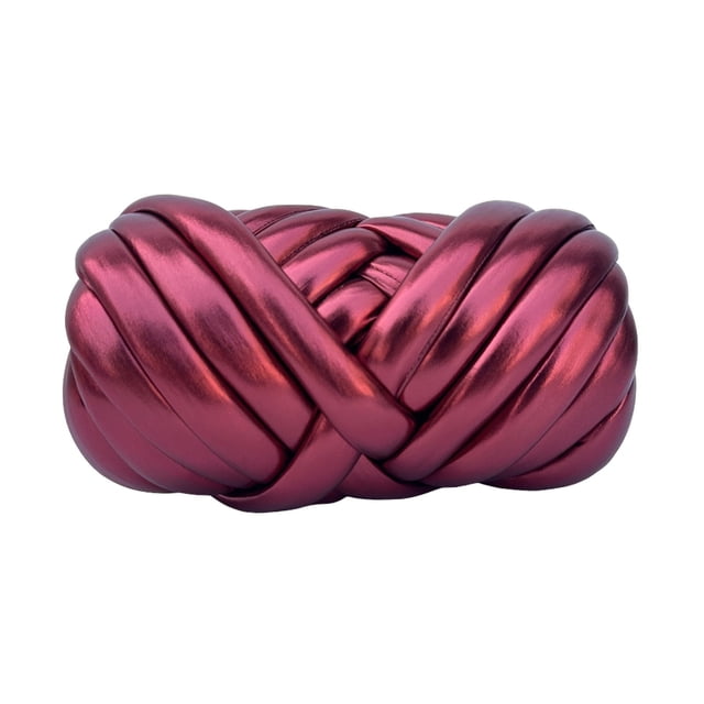 Hilo metálico brillante para ganchillo,hilo grueso y suave para tejer bolsos,hilo Icel ic para tejer,material de tejido DIY para la confección de bolsos,decoración,suministros para manualidades