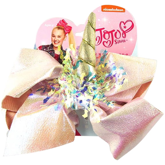 JoJo Siwa Hair Bow, Pink Shimmer Tinsel