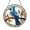 Acrylic 3.5 Inch, variant on Decorative Bird Window Hanging Blue Jay Glass Art