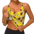 thumbnail image 3 of Fotbe Duck with Star Sunglasses Sujetador Deportivo Largo sin Aros para Mujer con Almohadillas y Soporte Medio, Transpirable y Absorbente, Camiseta Tipo Chaleco o Tank Top-XX-Large, 3 of 8