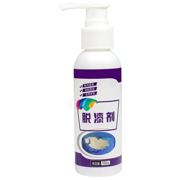 Hiroekza Industrial-Strength Paint Stripper - Fast-Acting Multi-Surface Remover for Metal, Wood, Brick & Concrete (100ml) White