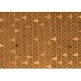 thumbnail image 1 of Ahgly Company Indoor Rectangle Abstract Orange Modern Area Rugs, 7' x 9', 1 of 4