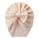 thumbnail image 1 of Baby Hat Cute Bows Knot Beanie Cap Floral Bowknot Headwrap Newborn Soft Cotton Solid Color Bonnet Infants Kids Headwear Gifts White, 1 of 4