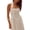 White, variant on Women's Halter Neck Maxi Dress with Pockets One hundred percent polyester fabric comfy and chic ideal for sunny days