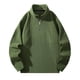 thumbnail image 3 of pstuiky camisa de manga larga para hombre, Sudadera con cuello alto, manga larga y cremallera de un cuarto para hombre, color liso salir tops m, 3 of 8