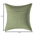 thumbnail image 3 of Stylo Culture Indian Sofa Throw Pillow Covers Embroidered 16x16 Brocade Patchwork Olive Green Traditional 40cm x 40cm Bed Room Polydupion Floral Square Cushion Covers | Set Of 2, 3 of 4
