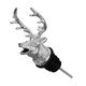 thumbnail image 1 of Vertedor de botellas con boquilla para aireador, vertedor de alcohol de acero inoxidable con forma de cabeza de ciervo, 1 of 5
