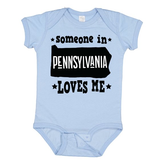 Inktastic Someone in Pennsylvania Loves Me Boys or Girls Baby Bodysuit