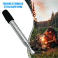 thumbnail image 4 of Blow Fire Tube Outdoor Camping Cooking Soplete de boca retráctil (negro), 4 of 8