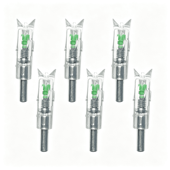 BESTSKY 6Pcs Lighted Nocks for Crossbow with .300/7.62Mm Inside Diameter High Brightness Lighted Nocks Led Nocks Arrow Nocks for Archery Hunting