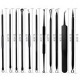 thumbnail image 4 of Kit de herramientas para quitar espinillas, 10 unidades de removedor profesional de espinillas para una fácil eliminación de espinillas, puntos negros, cara y nariz, (negro), 4 of 5