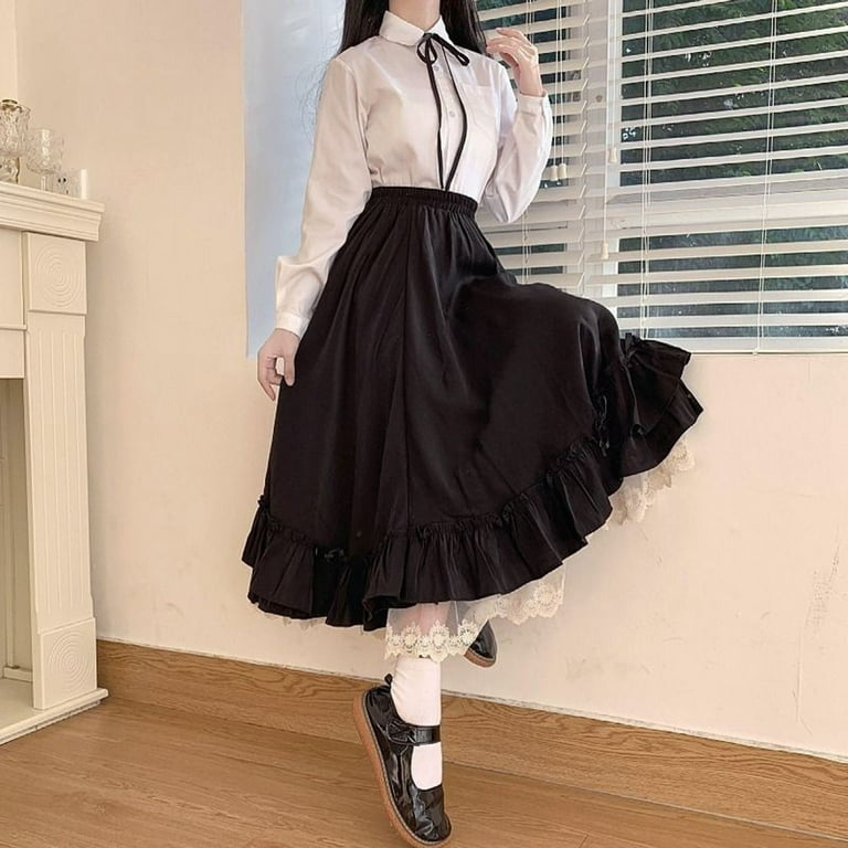 Fsqjgq Skirt for Women Tennis Maxi Skirts for Women Solid