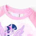 thumbnail image 5 of My Little Pony Girls Pajamas Sets Long Sleeve Top and Pants Pink Unicorn Sleepwear 2-Piece Loungewear Toddler Kids 3T, 5 of 8