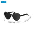 thumbnail image 2 of 14 Pcs Heart Shaped Sunglasses for Beach Party Rainbow Glass Birthday Black, 2 of 6