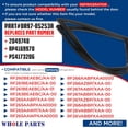 thumbnail image 6 of Whole Parts Refrigerator Door Seal Gasket (Black) Part# DA97-05253A - Replacement & Compatible with Some Samsung Refrigerators, 6 of 7