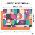 thumbnail image 6 of Yayeee Doormat for Indoor Entrance 32" x 20" Non Slippery Floor Rug, Pink Geometric, 6 of 8