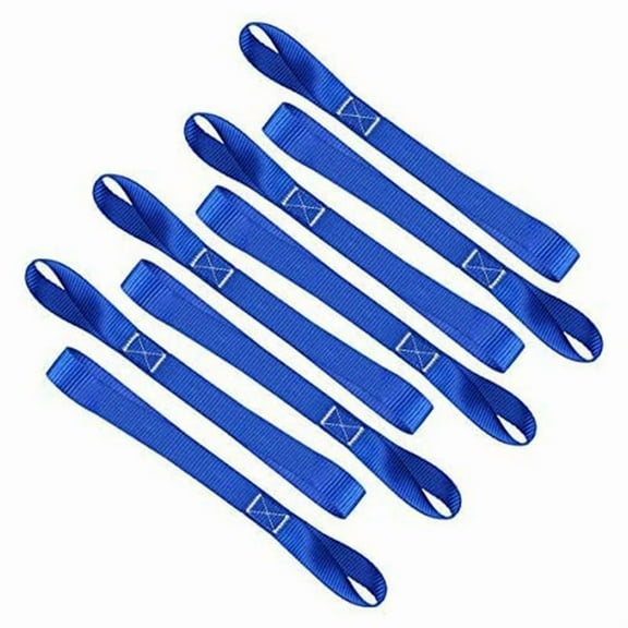 Soft Loop Tie Down Straps (8 Pack) 1800Lbs Load Capacity, 4800Lbs Breaking Strength Heavy Duty Tie Down Loops