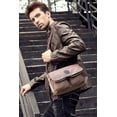 thumbnail image 2 of Bolso Brownshoulder Bolso de Lona Bolsos de Hombro Unisex 7.9 Pulgadas Ipad Messenger Bag Maletín Hombres/Mujeres Bolso Deportivo Trabajo Escuela Satchel, 2 of 5