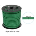 thumbnail image 2 of Uxcell Faux Suede Leather Cord, 5mm x 50 Yard Suede Cord for Bracelet Necklace Jewelry Making, Dark Green, 2 of 6