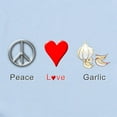 thumbnail image 2 of CafePress - Peace Love Garlic Infant Bodysuit - Baby Light Bodysuit, Size Newborn - 24 Months, 2 of 4