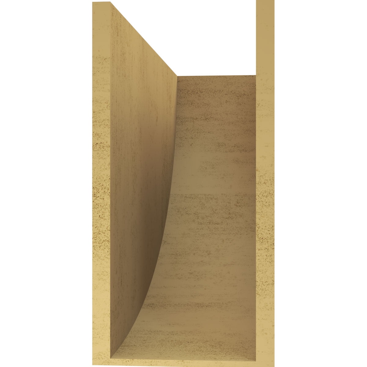 10"W x 30"D x 20"H Classic Durham Rough Cedar Woodgrain TimberThane Corbel, Primed Tan