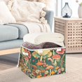 thumbnail image 3 of Yayeee Collapsible Cube Storage Bin with Lid Fabric Closet Decorative Basket with Handles, Floral Mushroom, 3 of 7