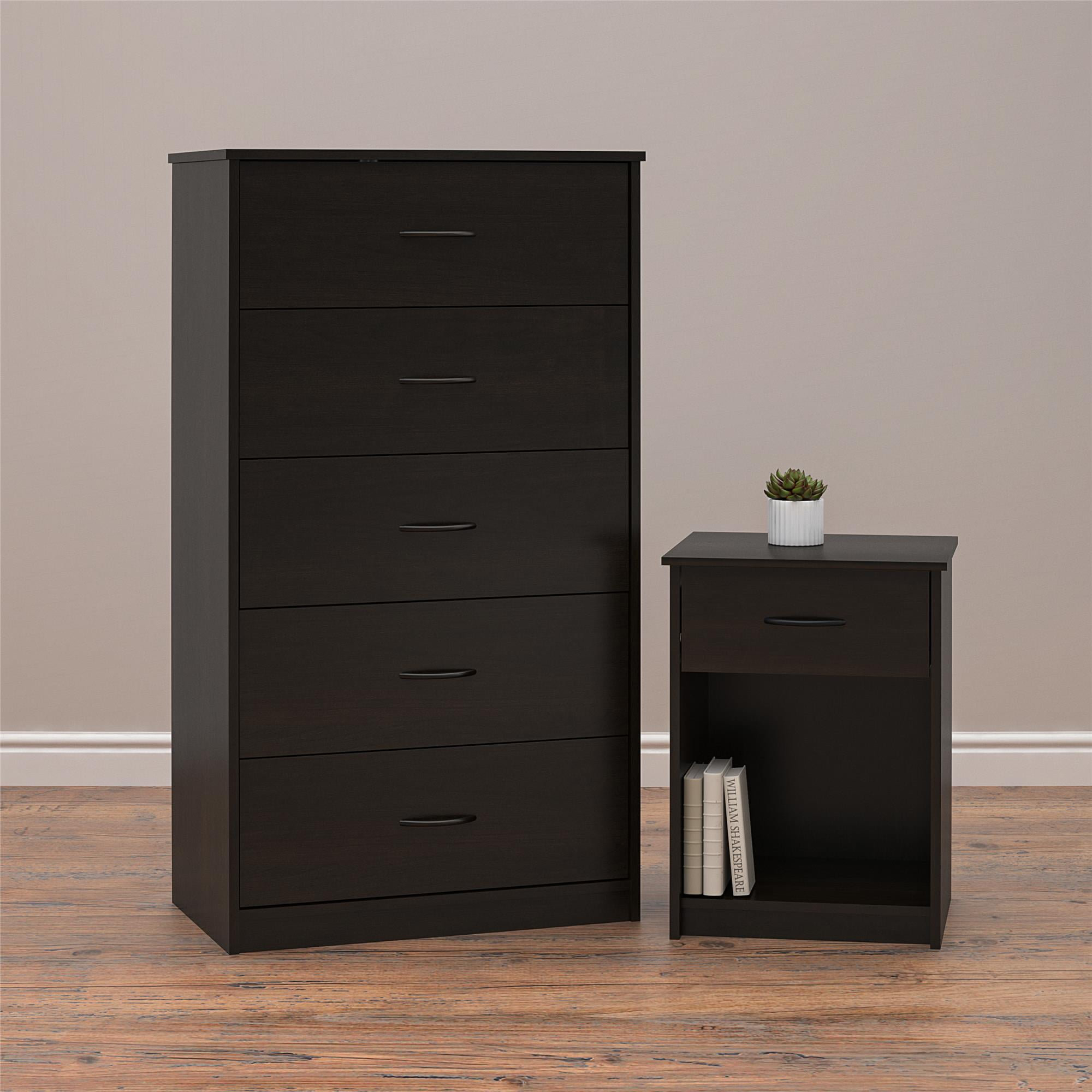 Shop for 5 drawer dressers in dressers. mainstays classic 5 drawer dresser espresso finish