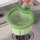 thumbnail image 3 of Cactus Shape Kitchen Sink Strainer Basket Automatic Dumping Food Waste Collector Draining Filter Net 3-Piece Set, 3 of 5