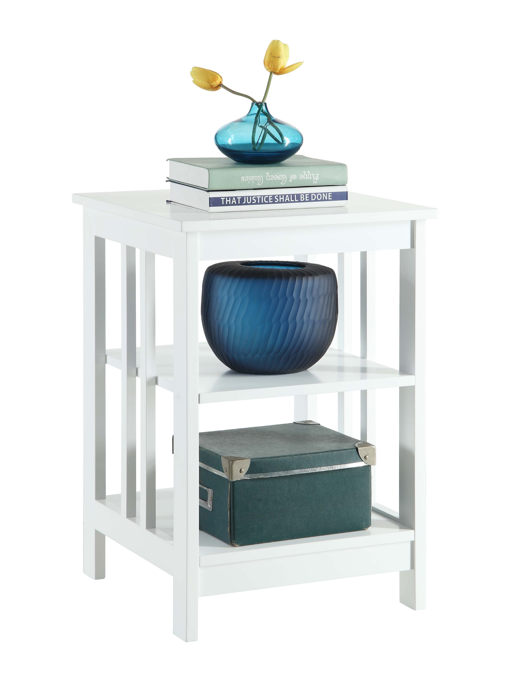 Convenience Concepts Mission End Table, White