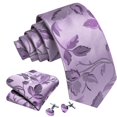thumbnail image 2 of Set de corbata Barry.Wang de seda con diseño floral, 150 cm x 8,5 cm, 2 of 9