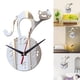 thumbnail image 5 of relojes de pared de gato, espejo acrílico, relojes de es de leer, sin marco, silencioso, DIY para decoració gar, cocina, Pta perfecl reloj decorativo, 5 of 8