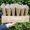thumbnail image 4 of Happy Date Confetti Cone Stand Box Tray - Wedding Confetti Holder Stand Box Tray, 24pieces of cone papers and 30Holes for 24 Confetti Cones, Stand Tray Holder Box is Fold By Yourself, 4 of 9