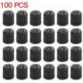 thumbnail image 1 of Braveheart 100pcs Plastic Tire Valve Cap Replacement Dome Wheel Tire Cover Car Motorcycle Maintenance Tool, 1 of 9