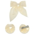 thumbnail image 3 of Unique Bargains 1 Pc Christmas Hair Clips Bow Hairdo Clip for Christmas 7.48"x5.51" Beige, 3 of 6