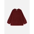 thumbnail image 5 of Women Autumn Winter Knit Sweater Long Sleeve Crew Neck Oversized Sweatshirts Casual Knitwear, 5 of 6