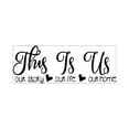 thumbnail image 2 of Pompotops Clearance Sales This Is Us English Phrase Wall Sticker Decoration Sticker Can Be Removed, 2 of 8