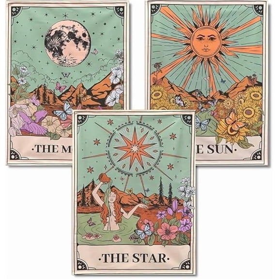 Square Diamond Painting Kits Square Drill Diamond Painting,Square Diamond Art,3 Pack Sun Moon and Stars DIY Gem Art Kits for Adults and Crafts for Gifts and Home Wall Decor 12x16inch