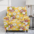 thumbnail image 2 of Xixirimido Cartoon Birds Daisy Yellow Pattern Printed Recliner Slipcover Stretch Reclining Chair Covers 4 Pieces Non Slip Recliner Sofa Slipcovers with Pocket Lazy Boy Chair Cover for Pet Kid, 2 of 8