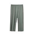 thumbnail image 3 of Cotton Pajamas for Women Set Nelozsy Women's Fashion Regular Waist Comfy Casual Exercise Pajama Pants Shorts Green XXL, 3 of 7