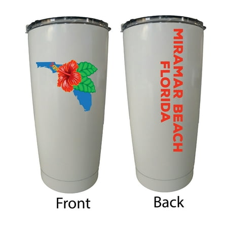 

Miramar Beach Florida 20 oz Insulated Stainless Steel Tumbler Hibiscus Flower Design
