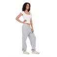 thumbnail image 3 of Forever 21 Women's Heather Grey Low-Rise Fleece Jogger, XS, 3 of 6