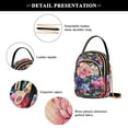 thumbnail image 4 of FORMRS Crossbody Bag for Women Quilted Travel Shoulder Cell Phone Purse with Chain Strap Handbag, Vibrant Pink Floral Pattern, 4 of 7