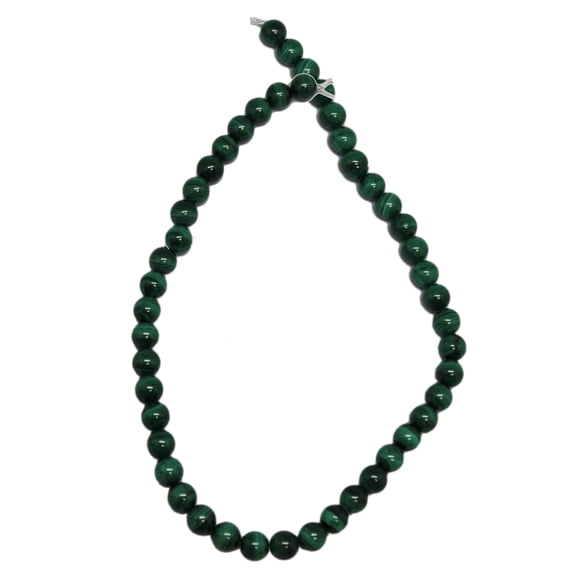 9mm Round Green Onyx Stone Bead Strand (48 Piece)